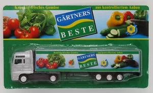 GRELL HO 1/87 CAMION SEMI TRUCK TRAILER MAN TGA LEGUMES GÄRTNERS BESTE EDEKA BOX - Foto 1 di 5