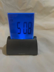 Brookstone Touchscreen die-cast clock. - Picture 1 of 8