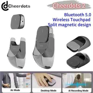 Cheerdots 2 Bluetooth Wireless Detachable Air Mouse Touchpad Laser AI Recording - Picture 1 of 18