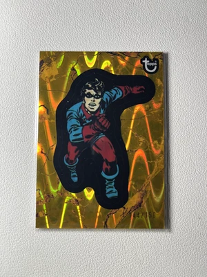 2025 Topps Marvel Comic Book Heroes 1976 Bucky Barnes #30 Gold Raywave /150  - Image 1 of 2