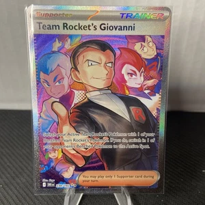 Team Rocket’s Giovanni 238/182 Pokemon Destined Rivals Ilustración Especial Raro - Imagen 1 de 5