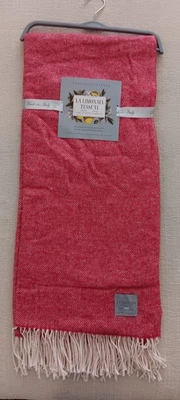 NUEVA Manta Roja Suave, 50" x 70" La Limonaia Tesscuti Hecha en Italia  Foto 1 de 4