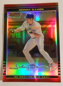 2002 Bowman Chrome Refractor #103 Johnny Damon Card Red Sox # 345/500 Red Sox - Picture 1 of 6