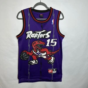 Camiseta deportiva de baloncesto vintage Nike M Toronto Raptors Vince Carter 15 cosida púrpura - Imagen 1 de 11