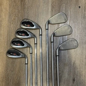 Callaway Big Bertha 2004 Iron Set 4-9, 50 W 7 Club Set Uniflex Steel RH 38.5" - Picture 1 of 8