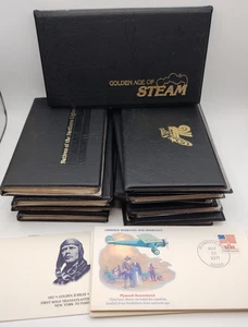 Aviation Trains Wright Lindbergh Franklin FDC Stamps Mixed Fleetwood Lot 1970s - Picture 1 of 6