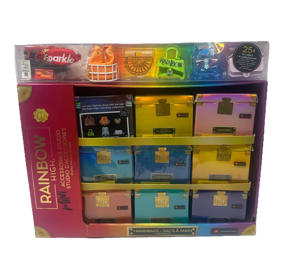 Rainbow High Mini Accesorios Bolsos de Estudio 27 Cajas Ciegas Nuevo Con Expositor Foto 1 de 1