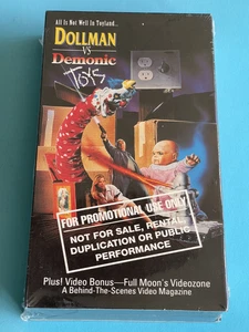 DOLLMAN VS DEMONIC PROMO SCREENER VHS SEALED IN TIME FOR HALLOWEEN! - Picture 1 of 6