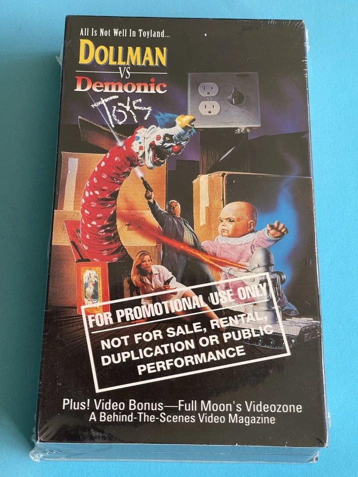 DOLLMAN VS DEMONIC PROMO SCREENER VHS SEALED IN TIME FOR HALLOWEEN! - Image 1 of 4