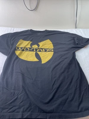 Camiseta Wu-Tang Clan Para Hombre Grande Negra Proteger Ya Cuello Kung Fu Blanco Loto 2017 Foto 1 de 4