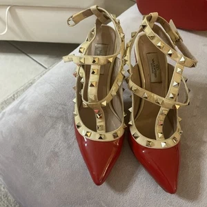 Red Valentino Rock Studded Heels Stilettos, SZ 38, US 7 - Picture 1 of 17