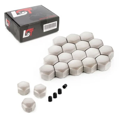 20x wheel bolt caps cover caps wheel nuts light grey 16 mm for Jaguar - Image 1 of 4