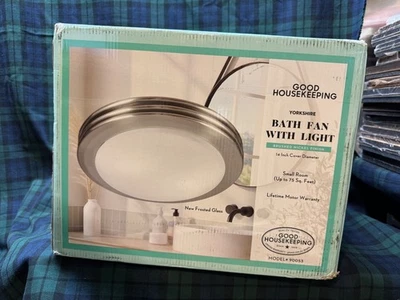 Ventilador de baño Good Housekeeping 90053 Yorkshire con cepillo ligero níquel Foto 1 de 4