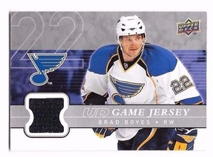 2008-09 Upper Deck Game Jerseys Brad Boyes