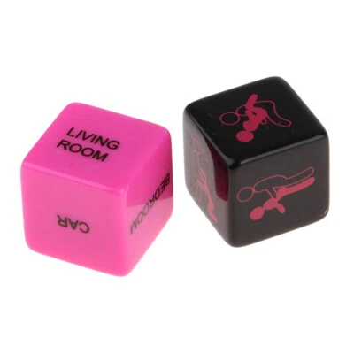 2Pcs Glow Erotic Night Partry Toys D6 Sex Position Dice for Couple Gambling - Image 1 of 4
