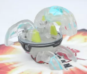 Vintage Bakugan B1 Clear Ventus Dragonoid traslucido 520G (corno mancante) - Foto 1 di 4