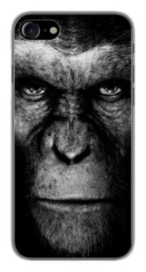 Coque en silicone imprimée compatible Apple iPhone 8 Singe - Photo 1 sur 3