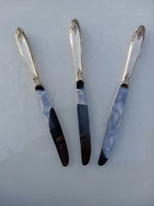 Sterling International Silber 3x PRELUDE Modern Hohl Messer Set. No Monogram 9" - Bild 1 von 14