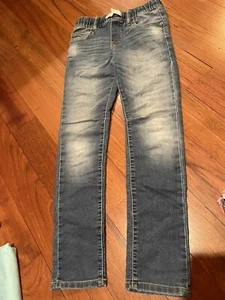 GAP Girl’s Slim Stretch Jegging Blue Denim  Jeans 12 EUC Elastic Waist Pull On - Picture 1 of 5