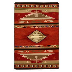 Handgewebter Wollteppich türkischer Kilim Dhurrie afghanischer orientalischer Teppich 4x6 Fuß - Bild 1 von 5