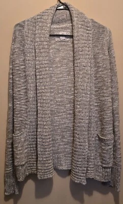 Element Women's Brown, Tan, & White Long Sleeve Open Front Sweater;  Size S - Image 1 of 4