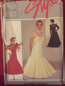 Style 4504 Evening Cocktail Wedding Dress Gown Sewing Pattern Sz 8 by Prue Acton - Picture 1 of 2