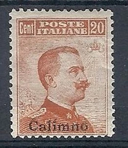 1917 EGEO CALINO EFFIGE 20 CENT MH * SENZA FILIGRANA - RR9692 - Picture 1 of 1