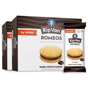 Rip Van Romeos Dark Chocolate Fudge Cookies - Low Sugar Cookies - Healthy Ket... - Afbeelding 1 van 6