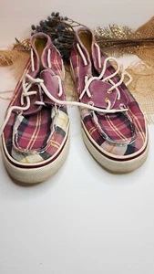 Women's Sperry Top Sliders Sz 8 Plaid Comfort Footbed - Picture 1 of 7