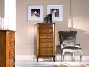 CASSETTIERA SETTIMINO IN LEGNO COLOR NOCE ARREDO CASA CAMERA DA LETTO INGRESSO - Imagen 1 de 5