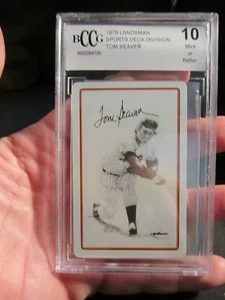 1978 TOM SEAVERLANDSMAN SPORTS DECK PLAYING CARD BCCG GRADED 10 MINT -BBA - Picture 1 of 2