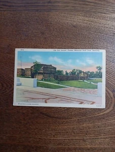 Old Fort Harrod Pioneer Memorial State Park Harrodsburg KY Vintage Postcard - Picture 1 of 6