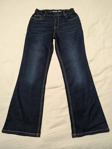 Cat & Jack Girls Cat & Jack Size 14 Super Stretch Bootcut dark jeans dark Denim - Picture 1 of 6