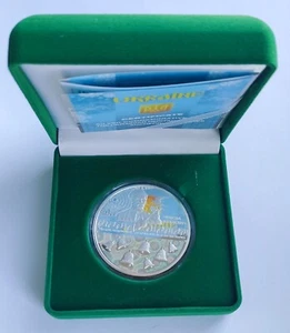Moneda de Plata SHCHEDRYK Carol of the Bells Ucrania 2 Oz 20 UAH 2016 Canción de Navidad - Imagen 1 de 4
