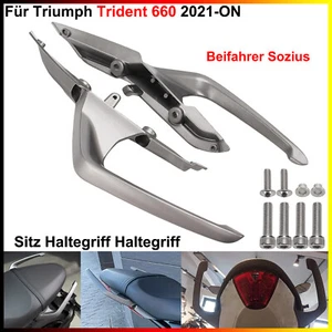 Asa de sujeción gris para asiento de acompañante trasero - para Triumph Trident 660 2021-ON 2022 - Imagen 1 de 19