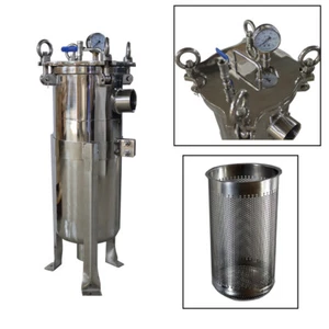 2" NPT Bag Filter Stainless Steel Fluid Filtration Housing with Mesh & Bag #1 - Picture 1 of 14