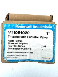 HONEYWELL V110E1020 1" Thermostatic Radiator Valve Fits T104 Series - Picture 1 of 4