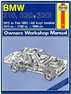 BMW 3-SERIES E21 316 320 320i (4-CYL) 1975-83 WORKSHOP MANUAL *VGC HARDBACK* - Picture 1 of 1