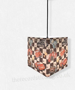 Handmade Cars Ceiling or Table Lamp Shade, Kids bedroom child, lightning mcqueen - Picture 1 of 4