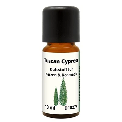 DISTREBUTION Duftstoff Tuscan Cypress 10ml Duftöl für Kerzen, Seifen und Kosmetik