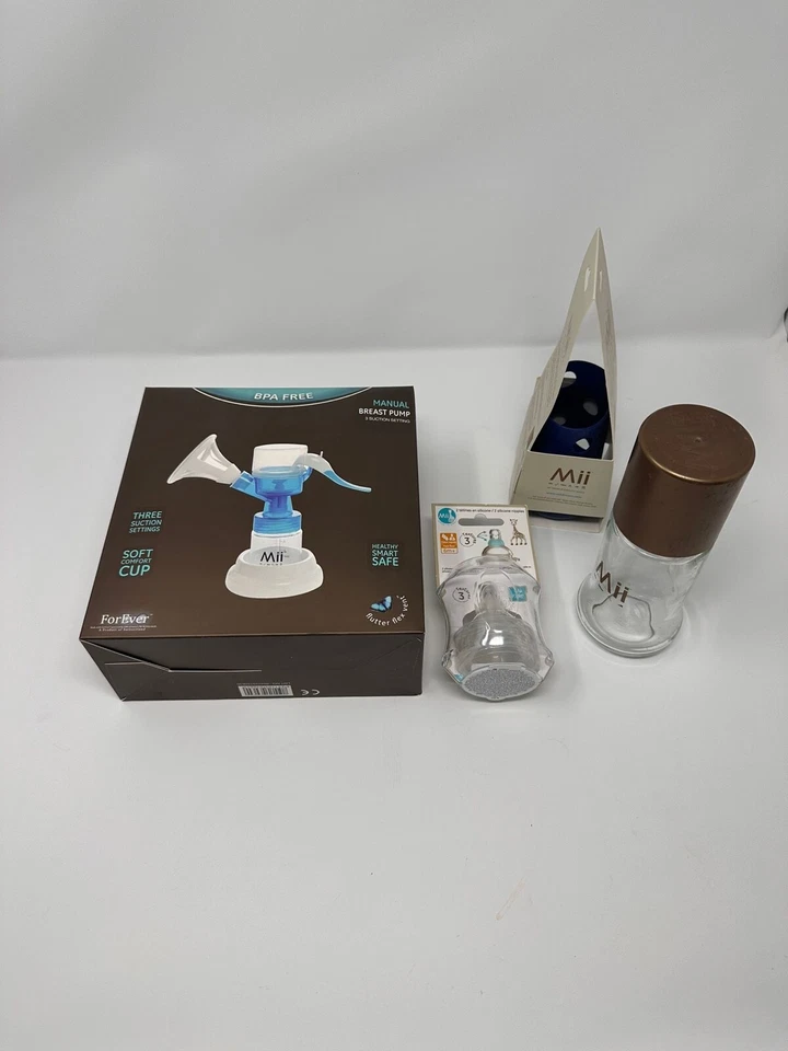Extractor de leche manual Mii, azul con accesorios Foto 1 de 1