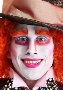 Adult Mad Hatter Orange Eyebrows - Picture 1 of 1
