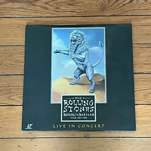 The Rolling Stones Bridges to Babylon Tour 1997-1998 Live in Concert Laserdisc - Picture 1 of 1