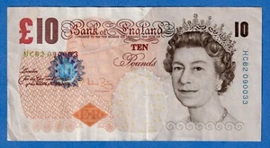 Great Britain UK England 10 Pound 2000 P-389c QE II Circulated Note HC62090033 - Picture 1 of 4