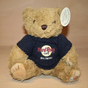 Hard Rock Cafe Baltimore USA Teddy Bear 11" Plush Soft Toy Jointed Legs VGC - Picture 1 of 4