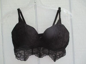 Pink Victoria's Secret Women's Size Medium M Solid Black Underwire Bra - Bild 1 von 12