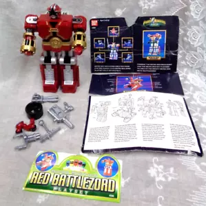 1996 Bandai Power Rangers ZEO Micro Morphin 7" RED BATTLEZORD Playset #2596 - Bild 1 von 11