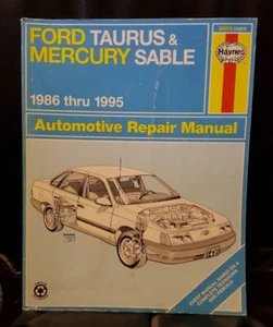 Ford Taurus & Mercury Sable 1986-1995 HAYNES REPAIR MANUAL - PB #1421 FREE Ship  - Picture 1 of 2