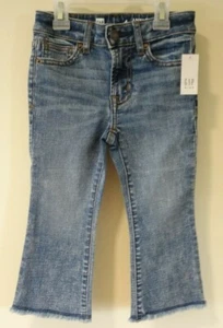 New Gap Kids High Rise Ankle Flare Jeans Girl's Size 8 - Picture 1 of 2