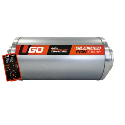 U-GO Silenced EC Extraction Fan 6'' 150mm. Incl Digital Fan Speed Controller - Image 1 of 2